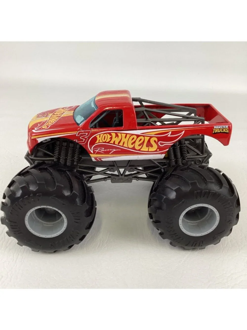 Hot Wheels Racing Monster Truck Red Pickup Diecast Large 1:24 Toy 2015 Mattel